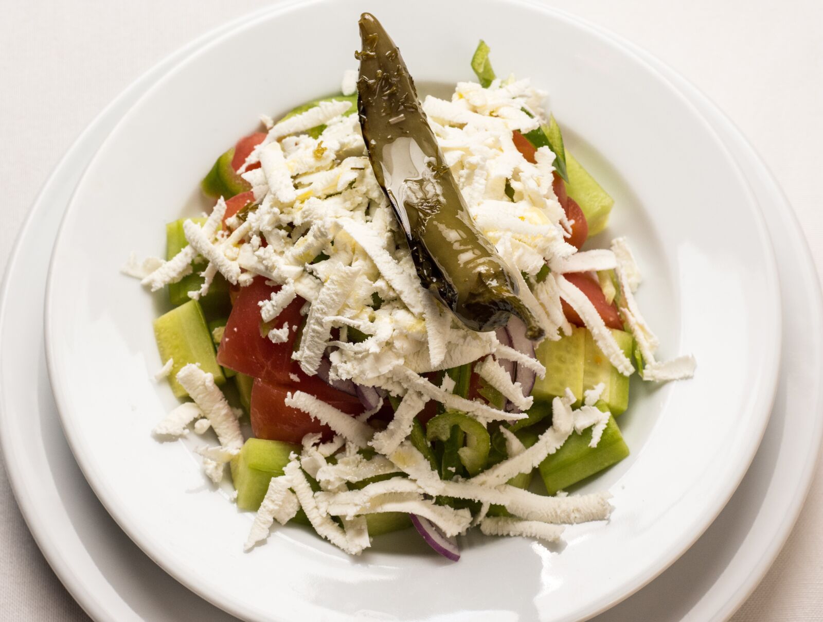 Nikon D7200 sample photo. Greek salad, salad, cheese photography