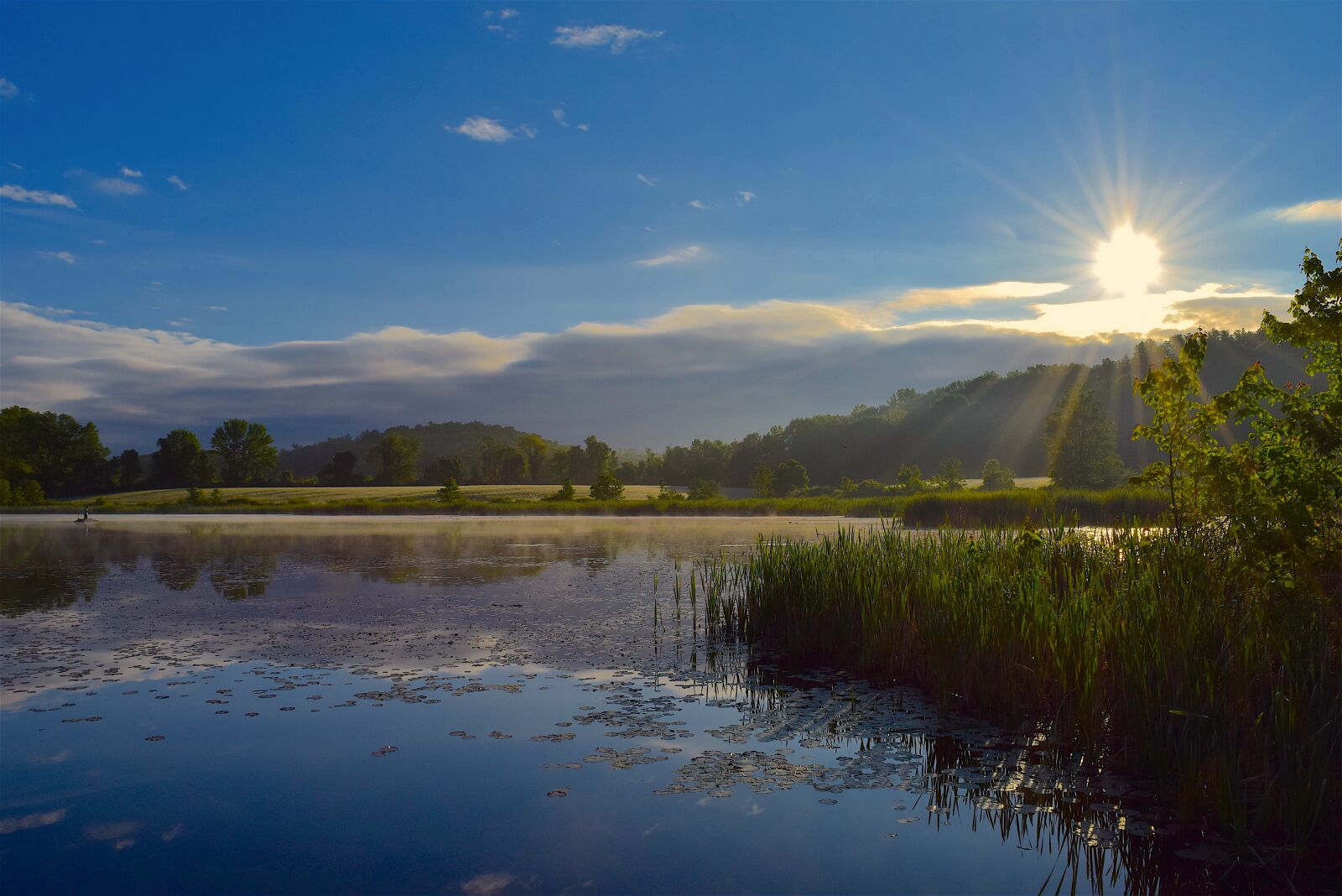 Nikon D3300 sample photo. Sun, lake, sunrise photography