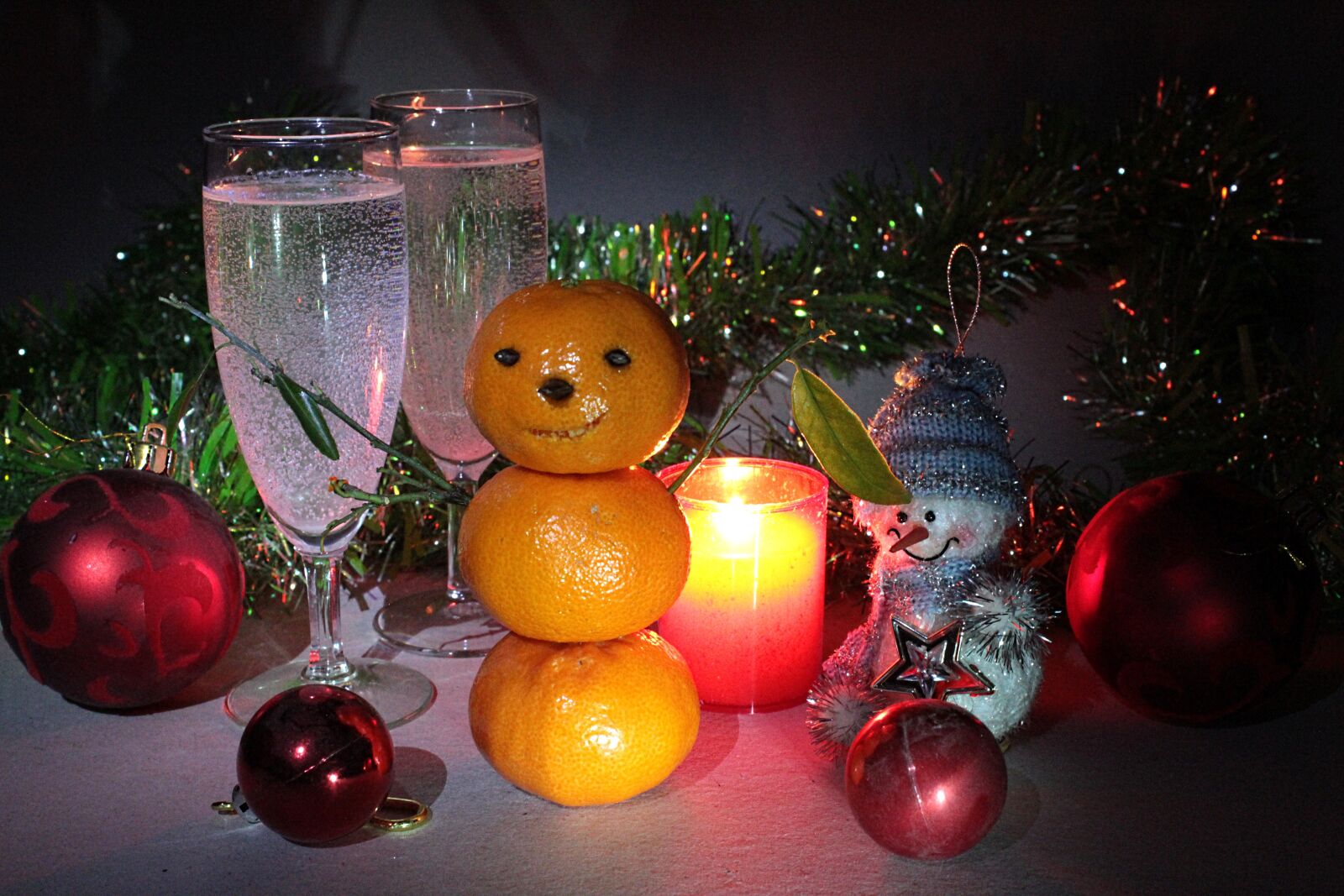 Canon EOS 600D (Rebel EOS T3i / EOS Kiss X5) sample photo. New year's eve, snegovichok photography