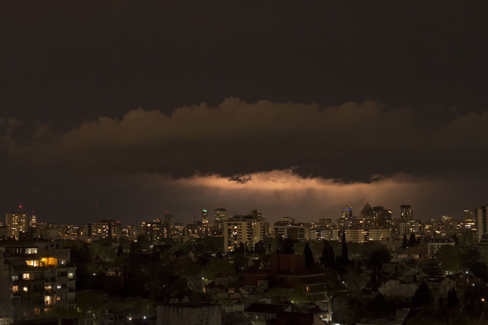 Nikon D800 sample photo. Night, storm, buenos aires photography