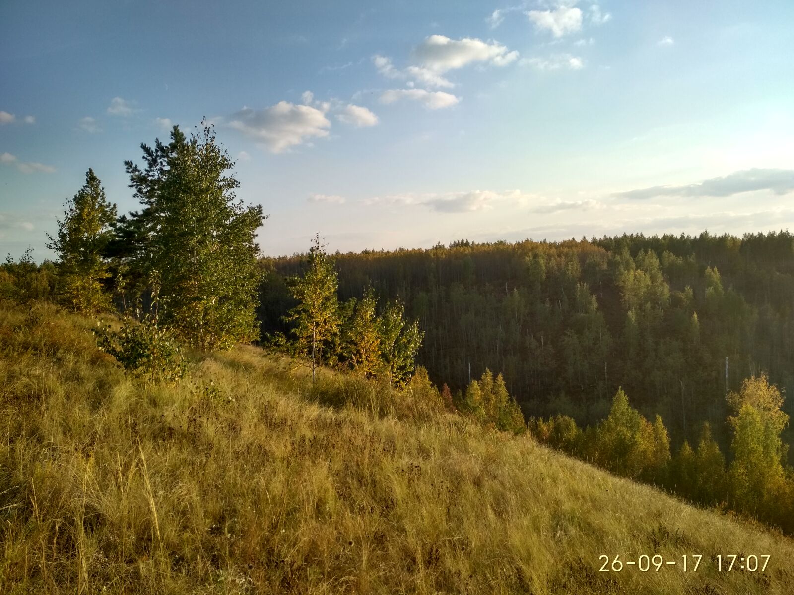 Xiaomi Redmi 4X sample photo. Clouds, hill, russia, ravine photography