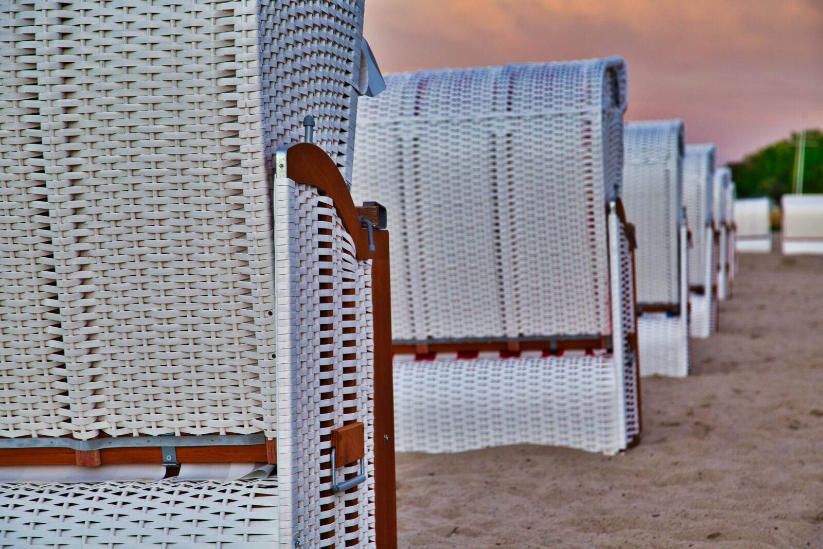 Canon EF 24-105mm F4L IS USM sample photo. Beach, chairs, sand photography