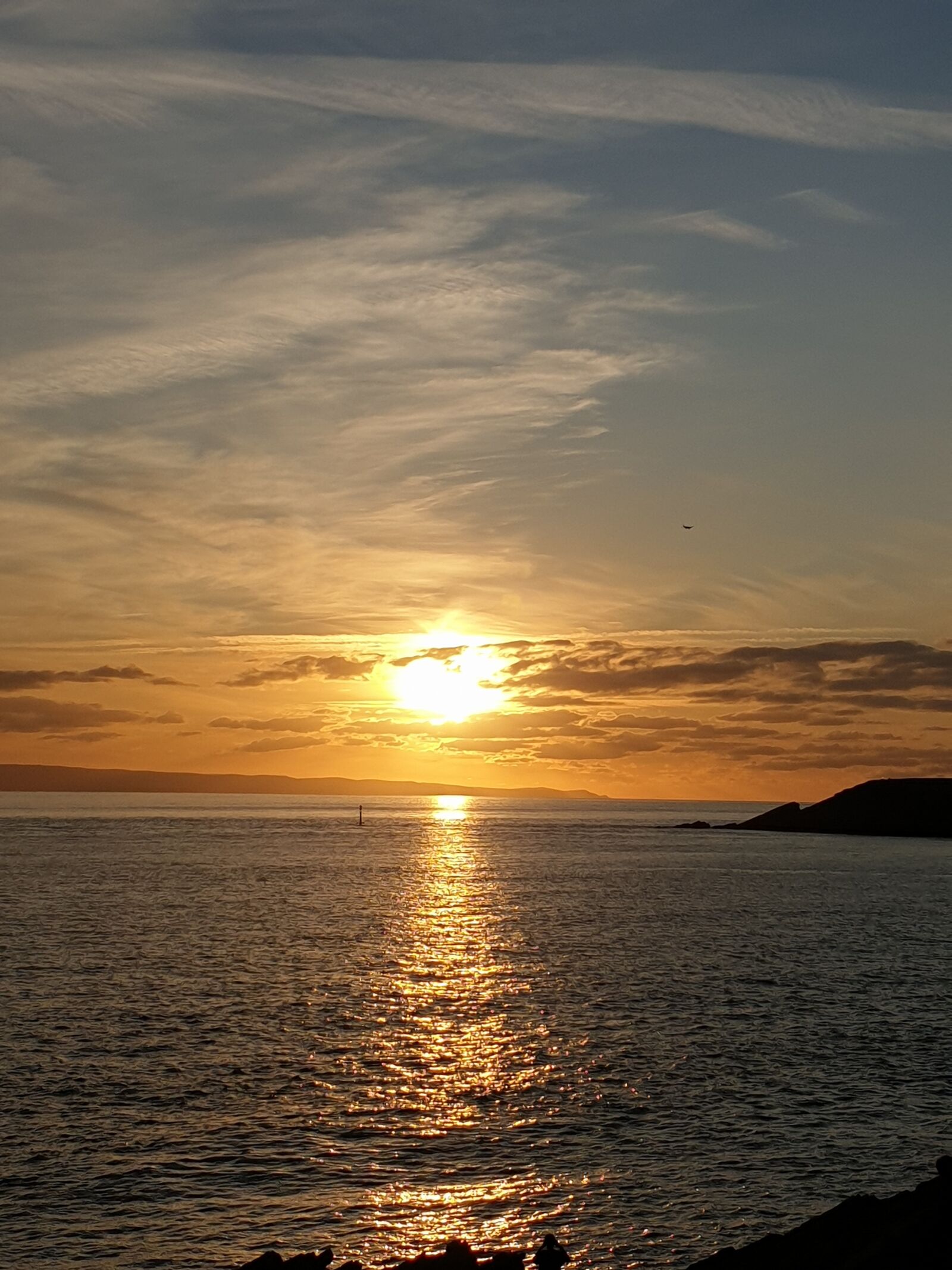 Samsung Galaxy S9 sample photo. Sunset, water, coast photography
