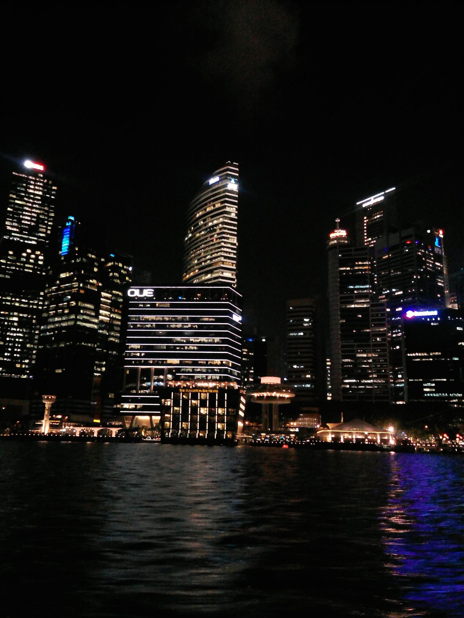 HTC DESIRE 326G DUAL SIM sample photo. Night singapore, river, night photography