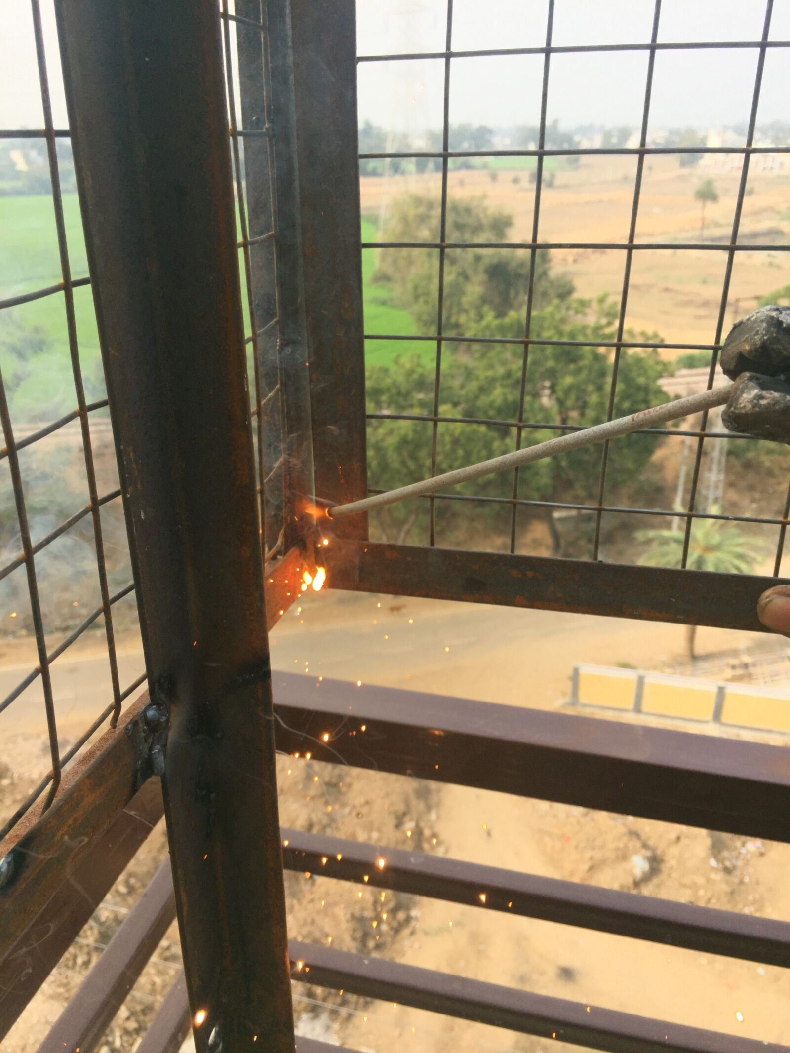 Apple iPhone 6 sample photo. Sparks, welding photography