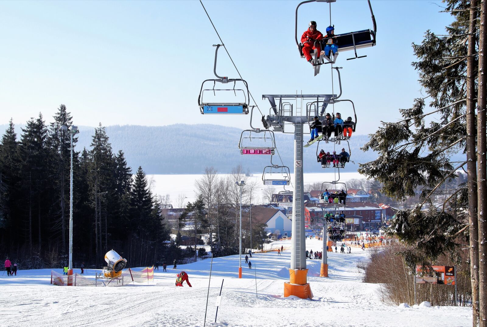 Sony SLT-A58 sample photo. Winter, snow, ski resort photography