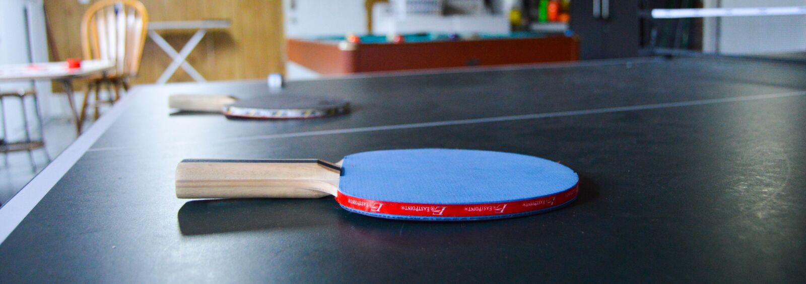 Nikon D3200 sample photo. Blue ping pong paddle photography