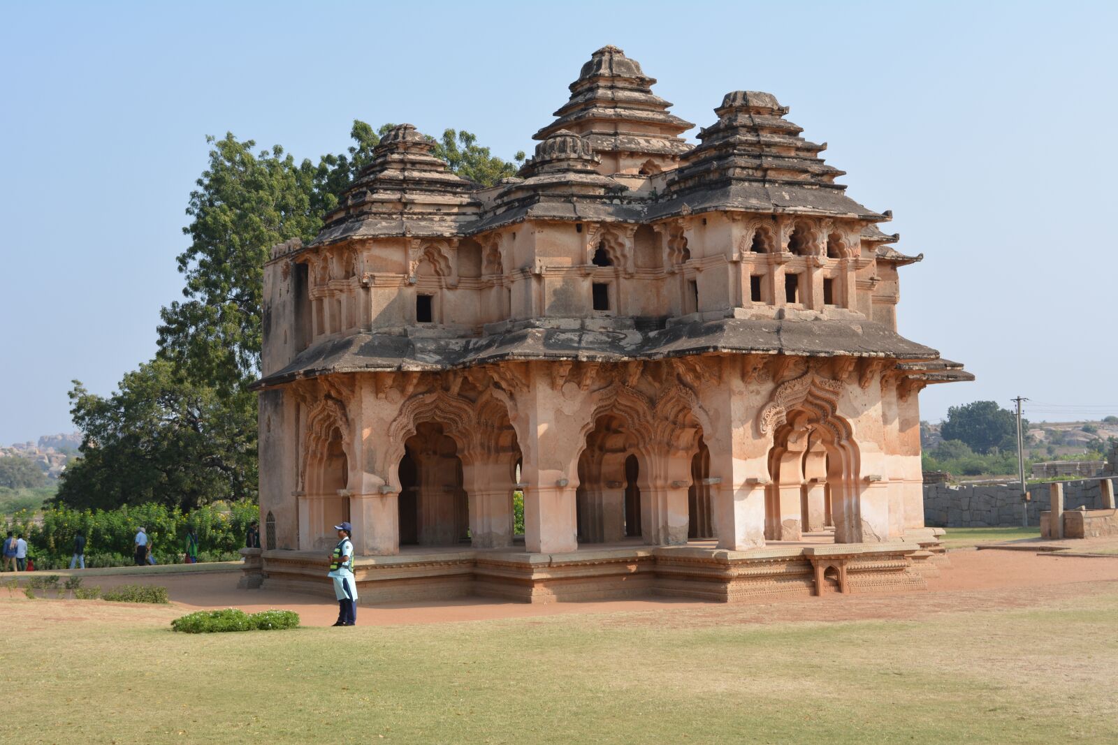 Nikon D5200 sample photo. Hampi, lotus, mahal photography