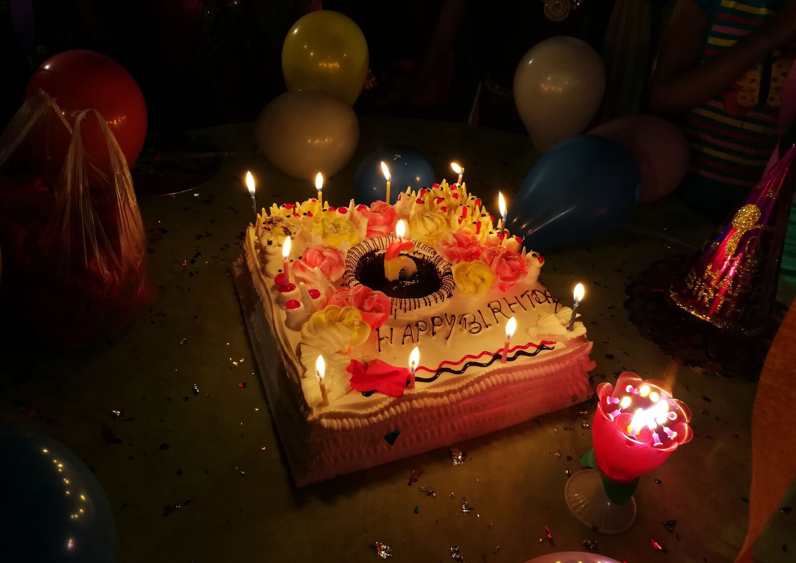 HUAWEI honor 6x sample photo. Happy birthday, cake, candles photography
