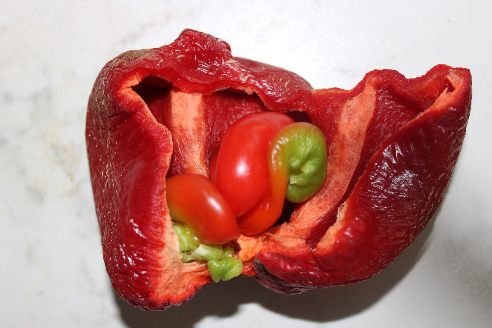 Canon EOS 1300D (EOS Rebel T6 / EOS Kiss X80) sample photo. Spoiled red bell pepper photography
