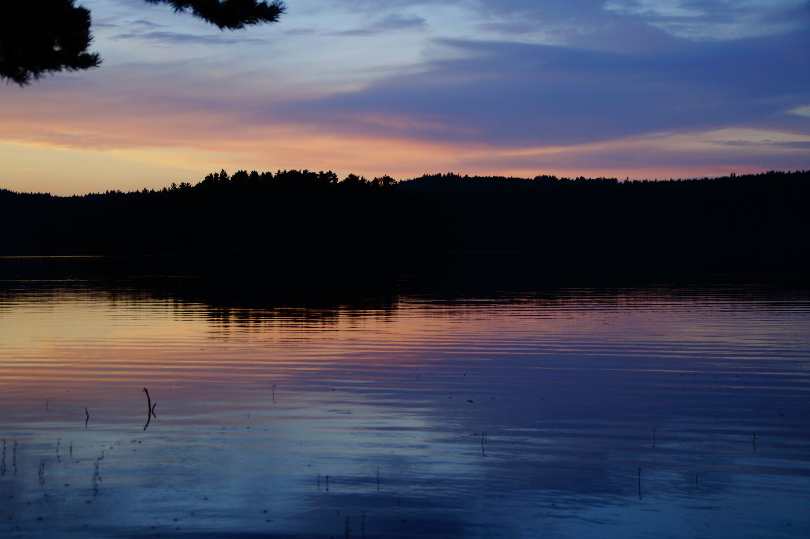 Sony SLT-A58 sample photo. Abendstimmung, sunset, lake photography