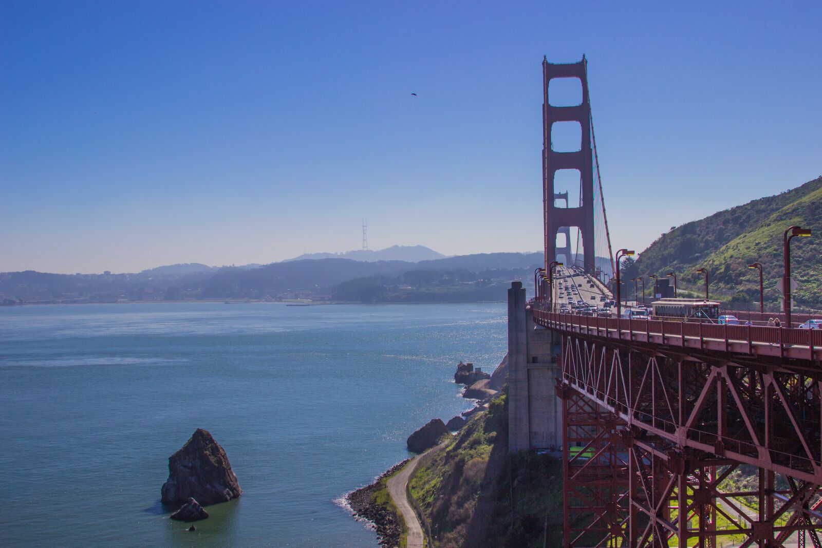 Canon EF 28-135mm F3.5-5.6 IS USM sample photo. Goldengate, landscapes, blue photography