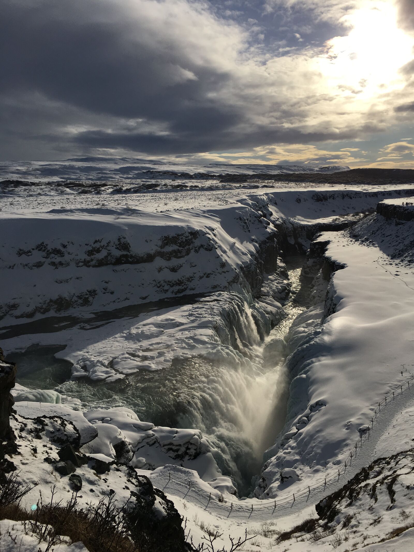Apple iPhone 6s sample photo. Iceland, snow, bleak photography