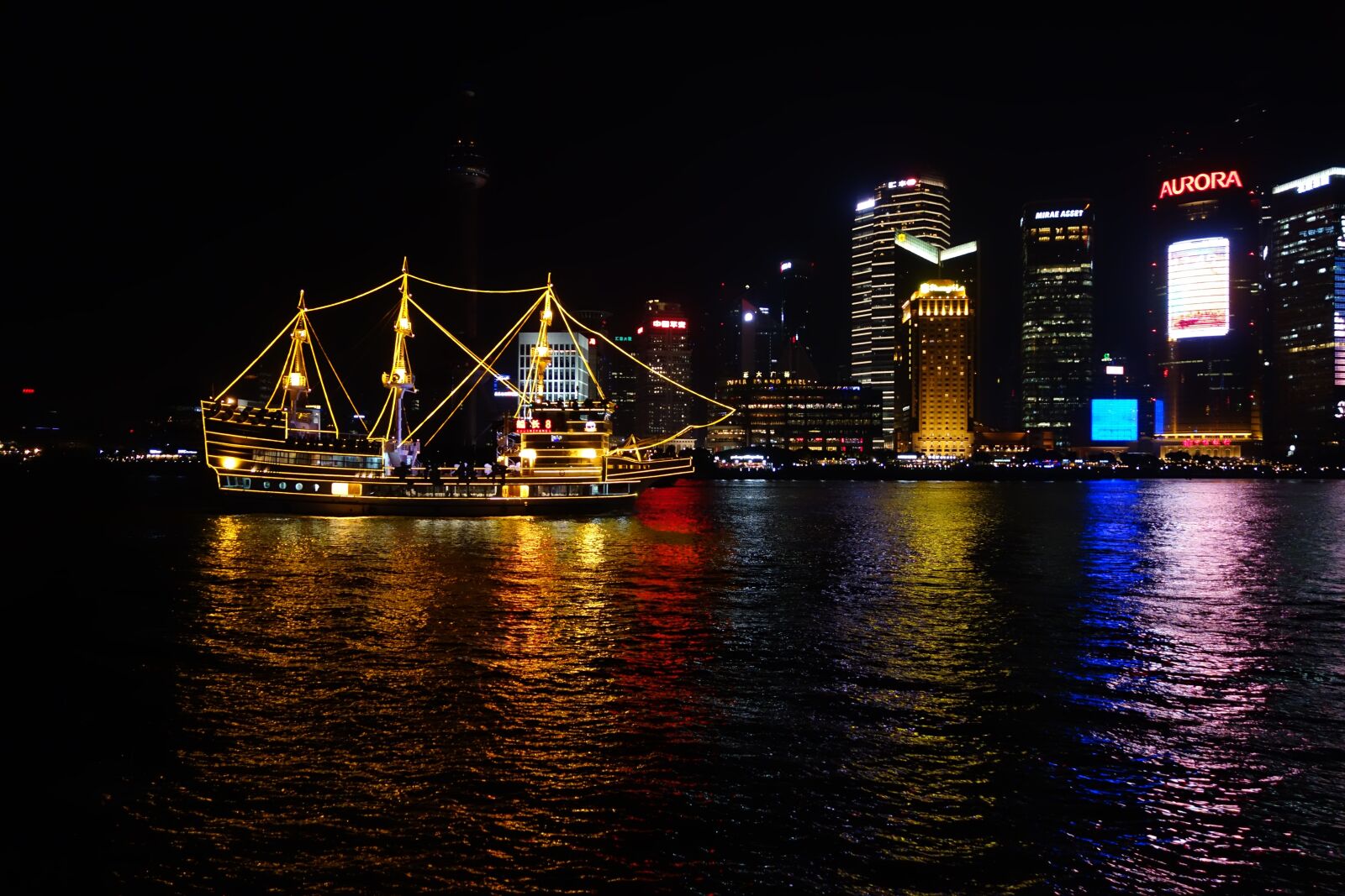 Sony Cyber-shot DSC-RX100 sample photo. Shanghai, night view, ship photography