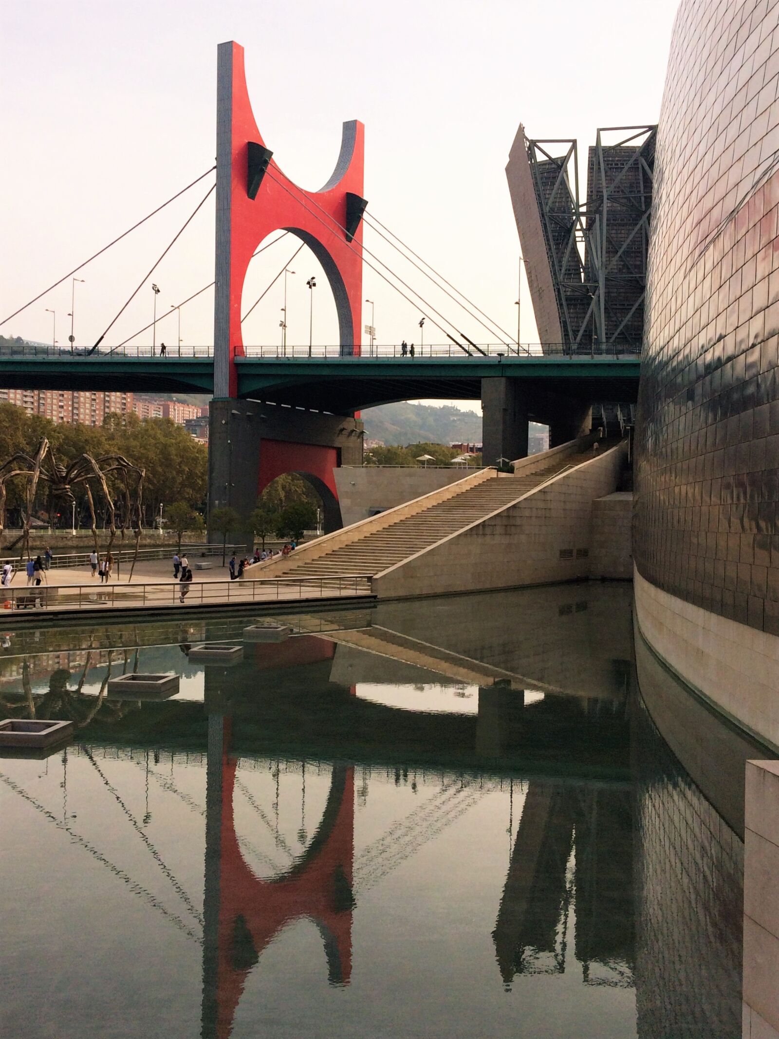 iPhone 5s back camera 4.15mm f/2.2 sample photo. Bridges, guggenheim museum, architecture photography