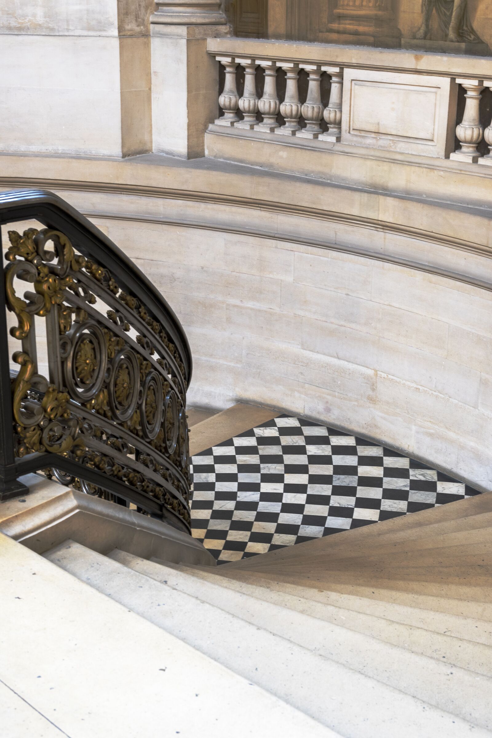 Nikon Z 50 sample photo. Staircase, checkerboard, ramp photography