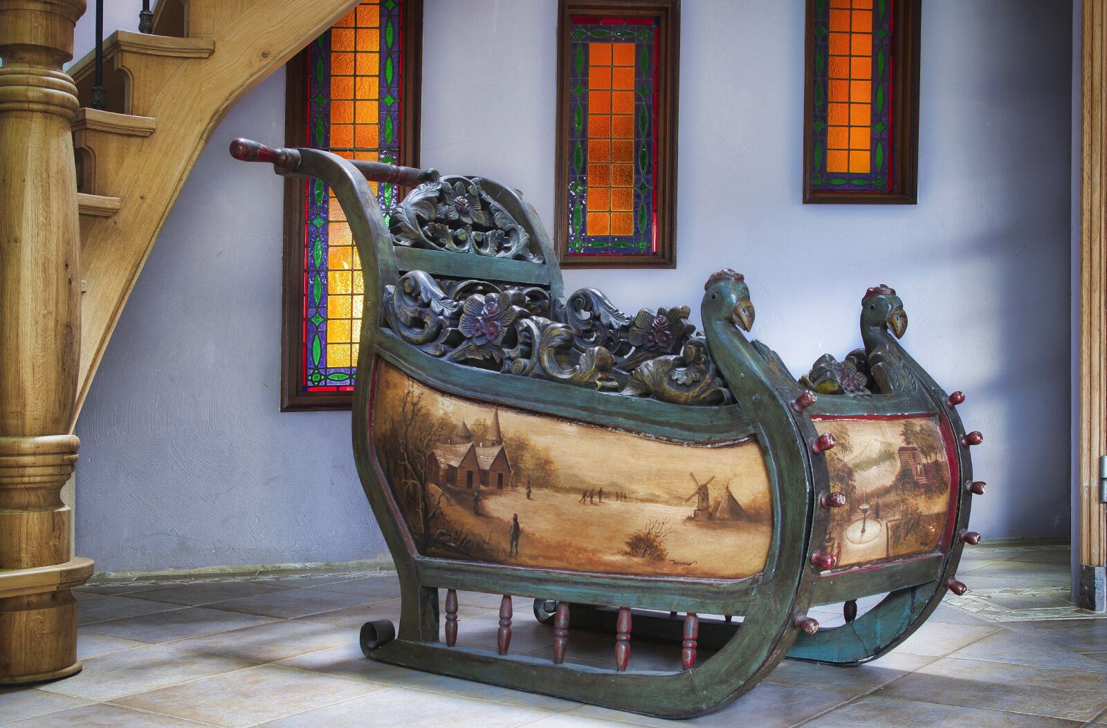 Nikon D5300 sample photo. Children's sleigh, slide, old photography
