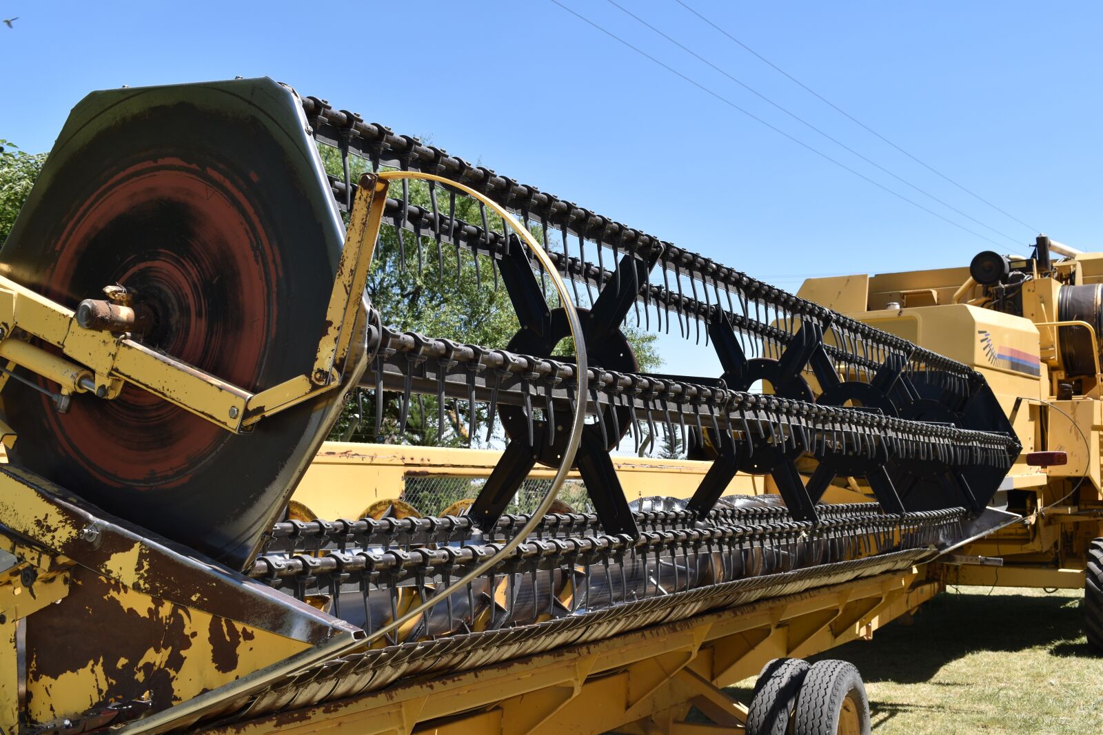 Nikon D5500 sample photo. Combine platform, agricultural tool photography