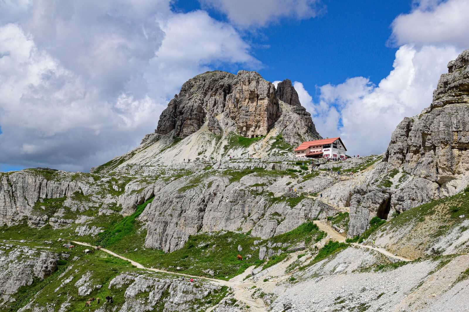 Tamron 16-300mm F3.5-6.3 Di II VC PZD Macro sample photo. Mountain hut, mountains, three photography