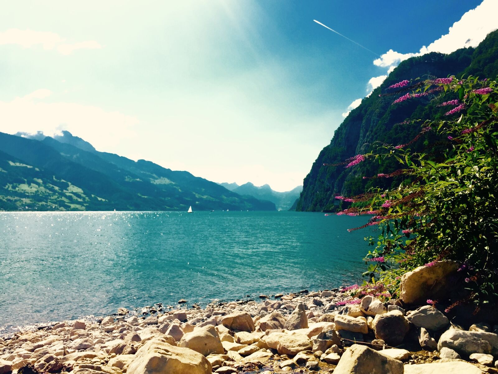 Apple iPhone 6 sample photo. Lake walen, switzerland, turquoise photography