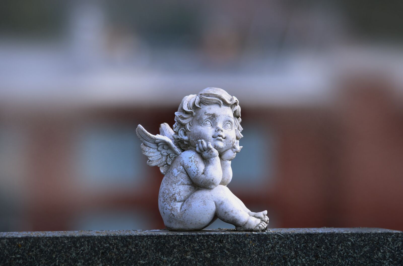 Canon EOS 750D (EOS Rebel T6i / EOS Kiss X8i) sample photo. Angel, statue, sadness photography
