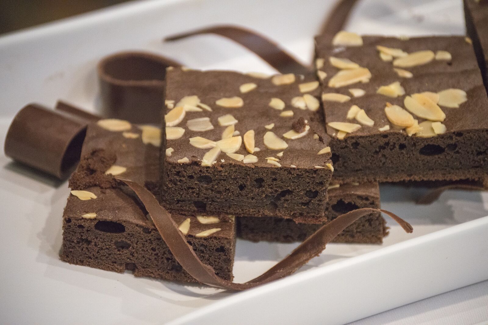 Nikon D3200 sample photo. Brownie, chocolate, dessert photography