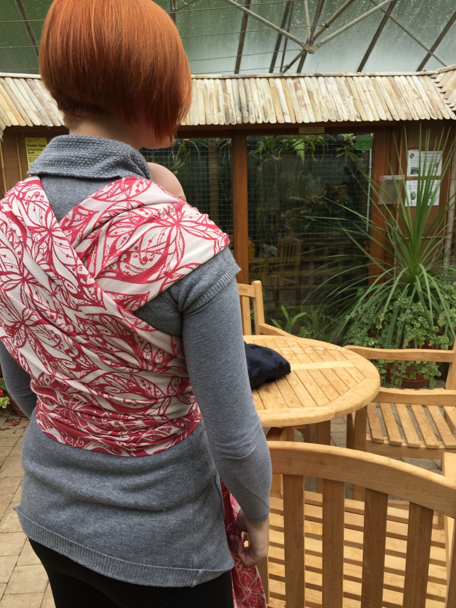 Apple iPhone 6 sample photo. Woven wrap, babywearing, mother photography