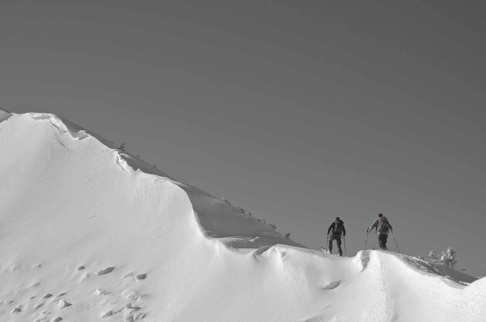 Pentax K-5 II sample photo. Snow, backcountry skiiing, wintry photography