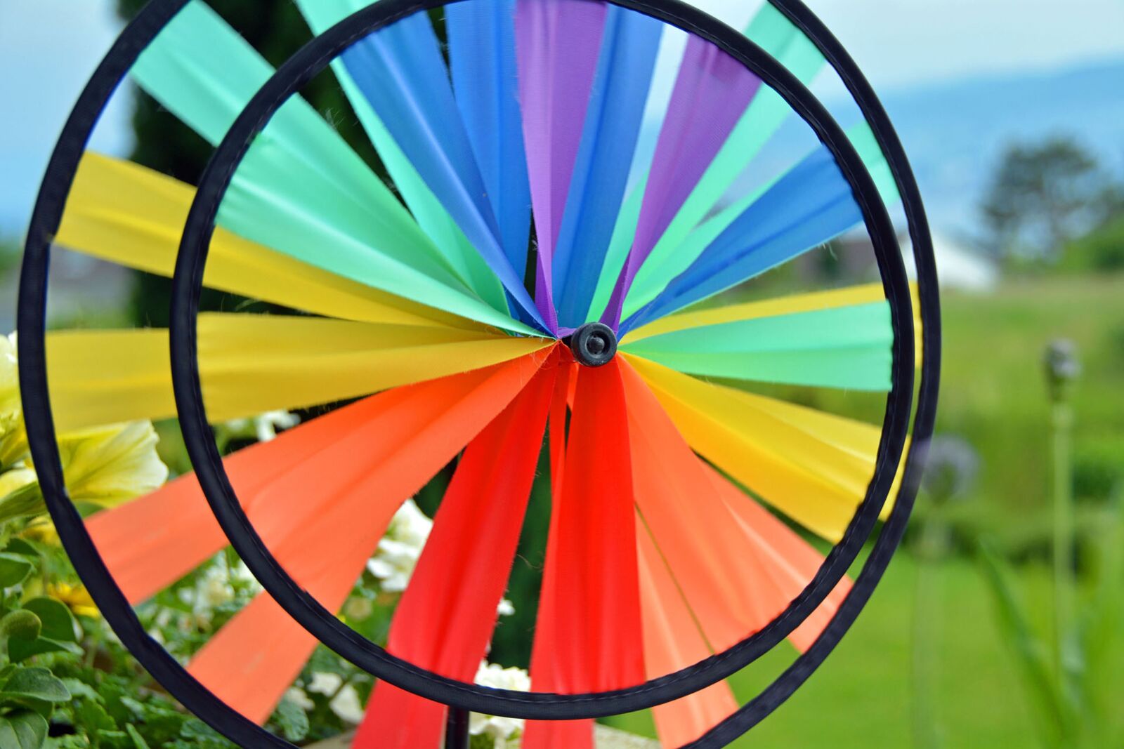 Nikon D7100 sample photo. Pinwheel, colorful, wind photography