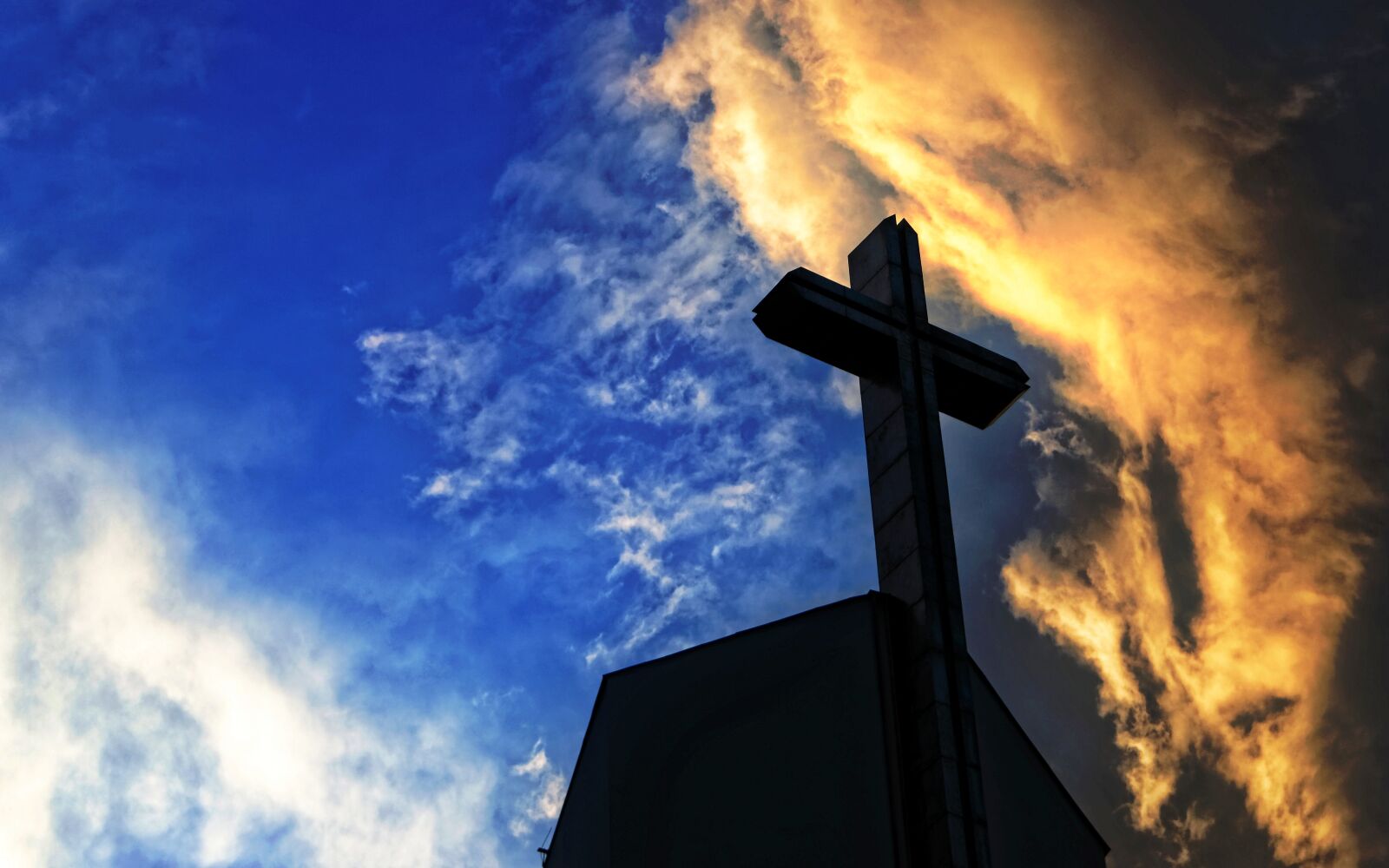 Nikon D5100 sample photo. Silhouette, cross, church photography