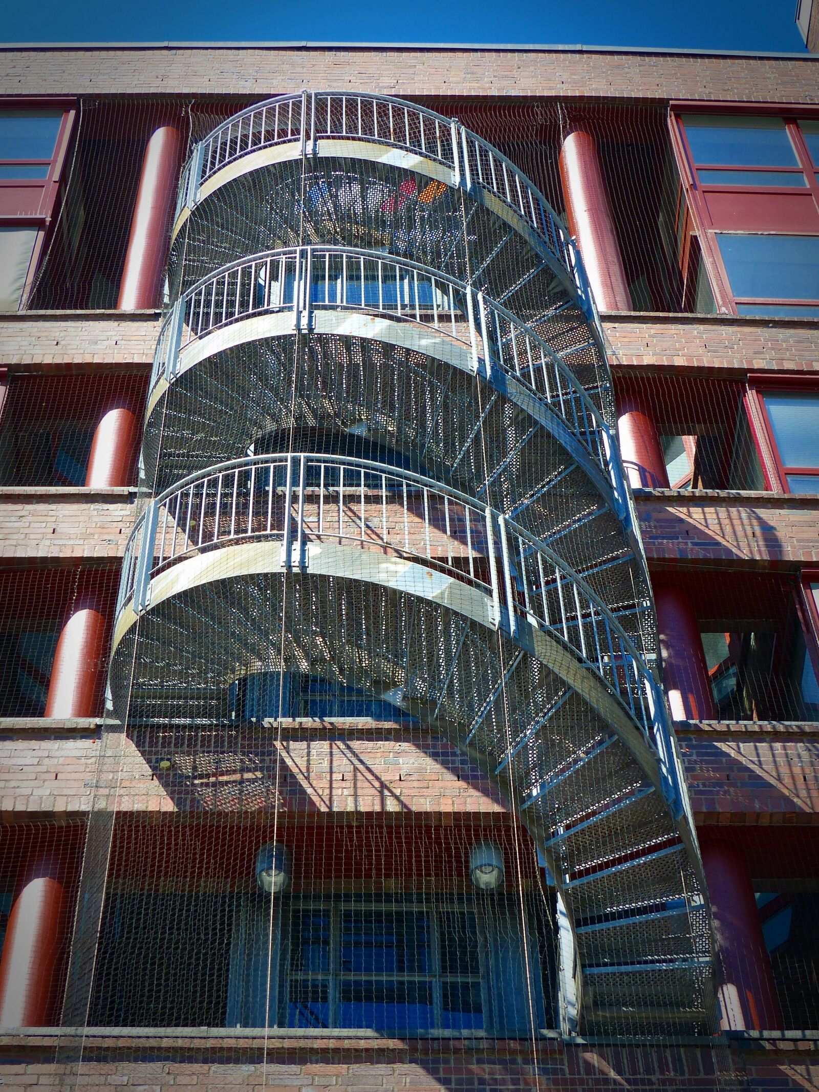 Panasonic Lumix DMC-FZ200 sample photo. Stairs, escape route, staircase photography