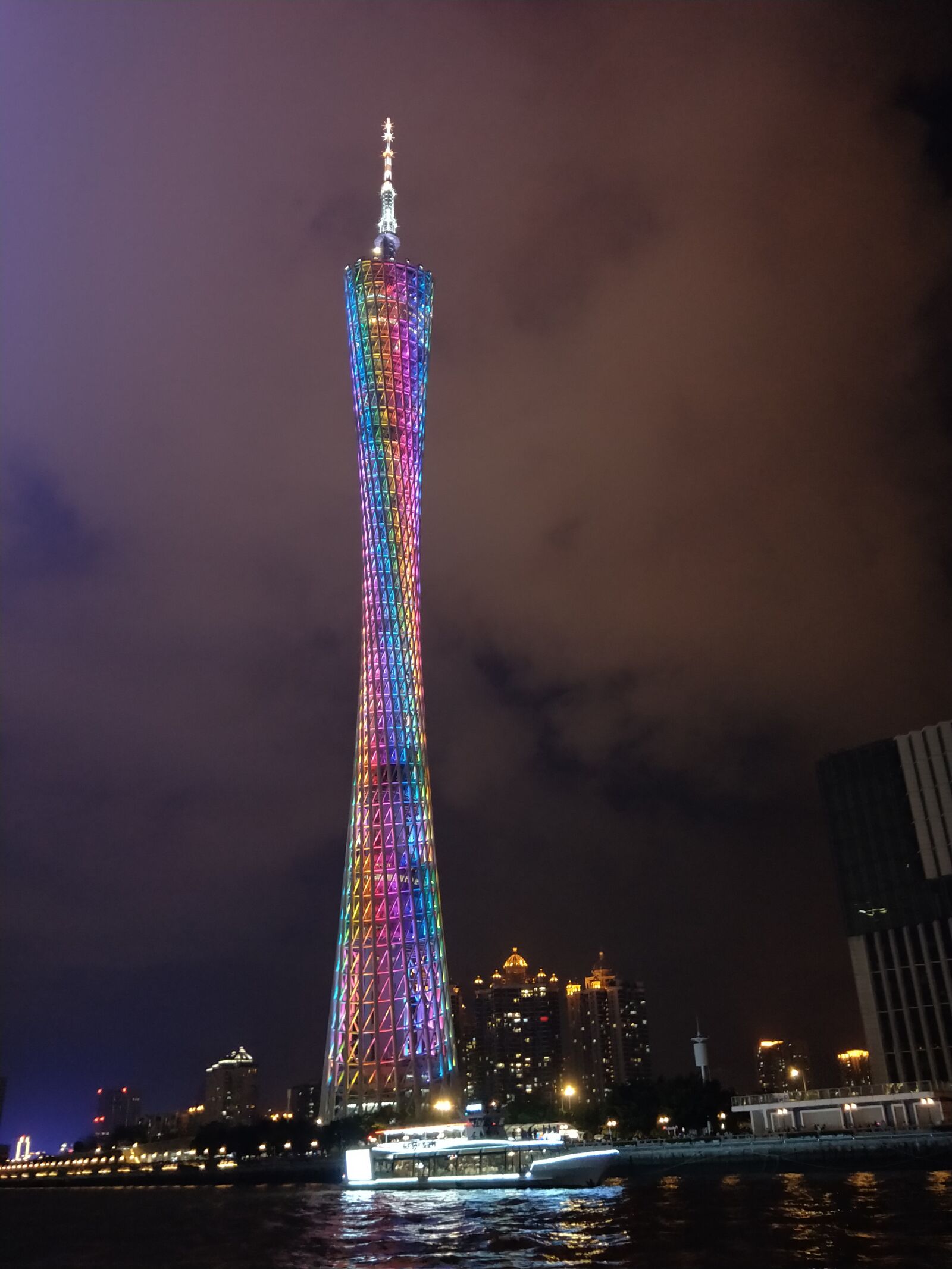 OPPO R11 sample photo. Canton tower, night view photography