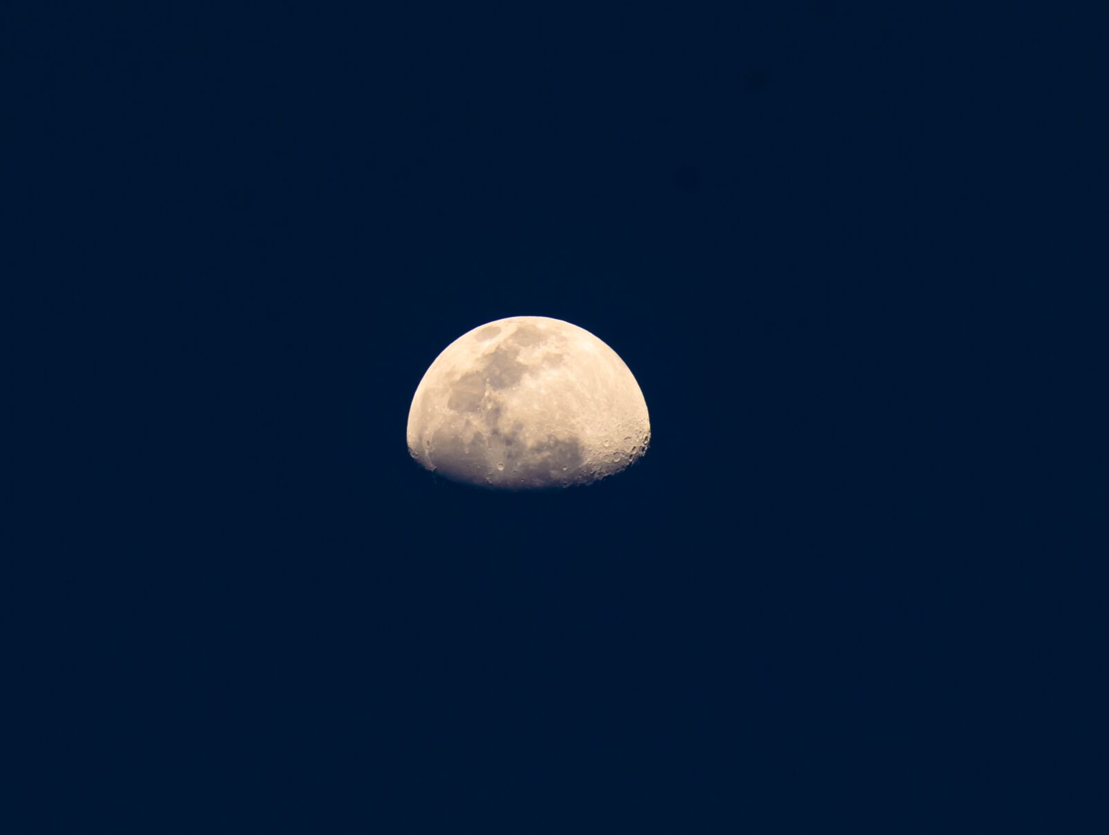 Nikon D3300 sample photo. Half moon, sky, night photography