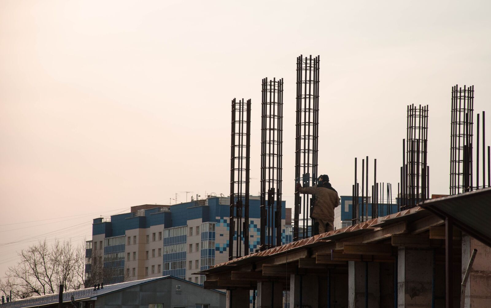Nikon D5100 sample photo. Construction, working, builders photography