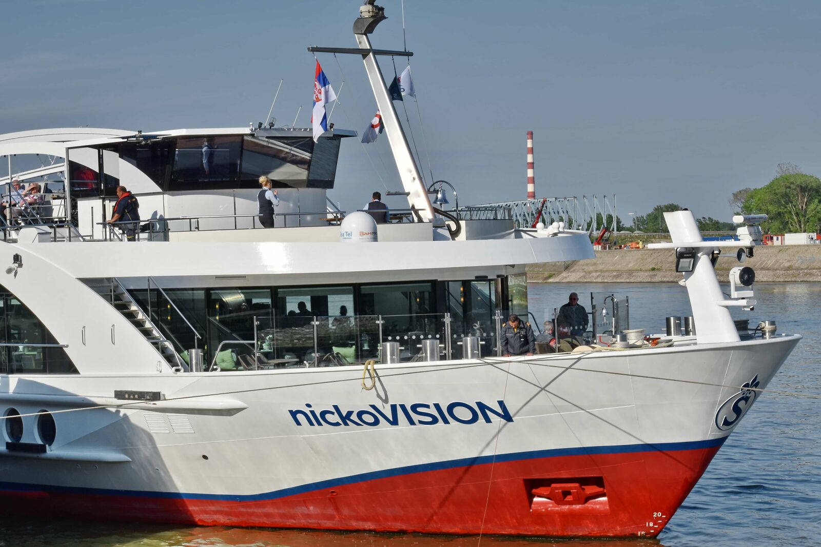 Nikon D5500 sample photo. Cruise ship, patrol boat photography
