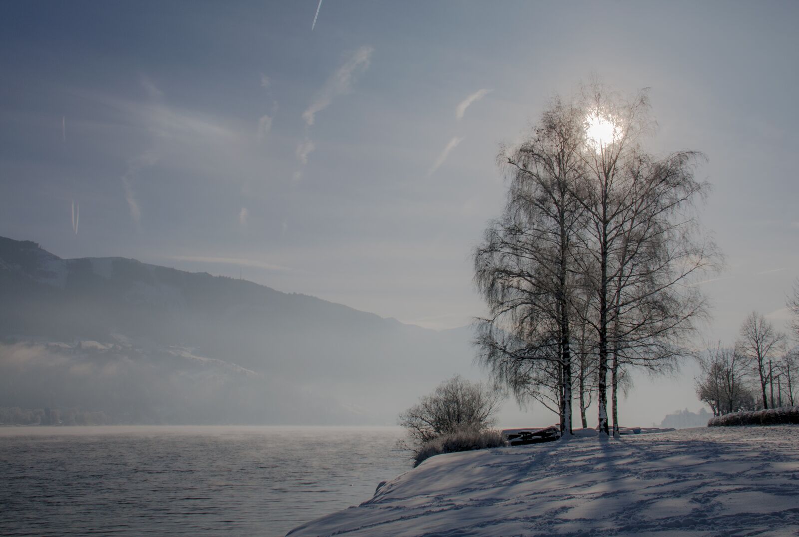 Nikon D300S sample photo. Sun, winter, lake photography