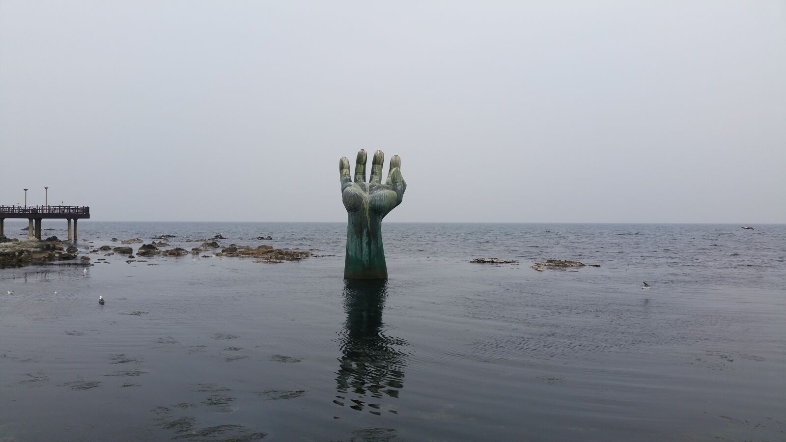 Samsung Galaxy S5 sample photo. Korea, sea, landmark photography