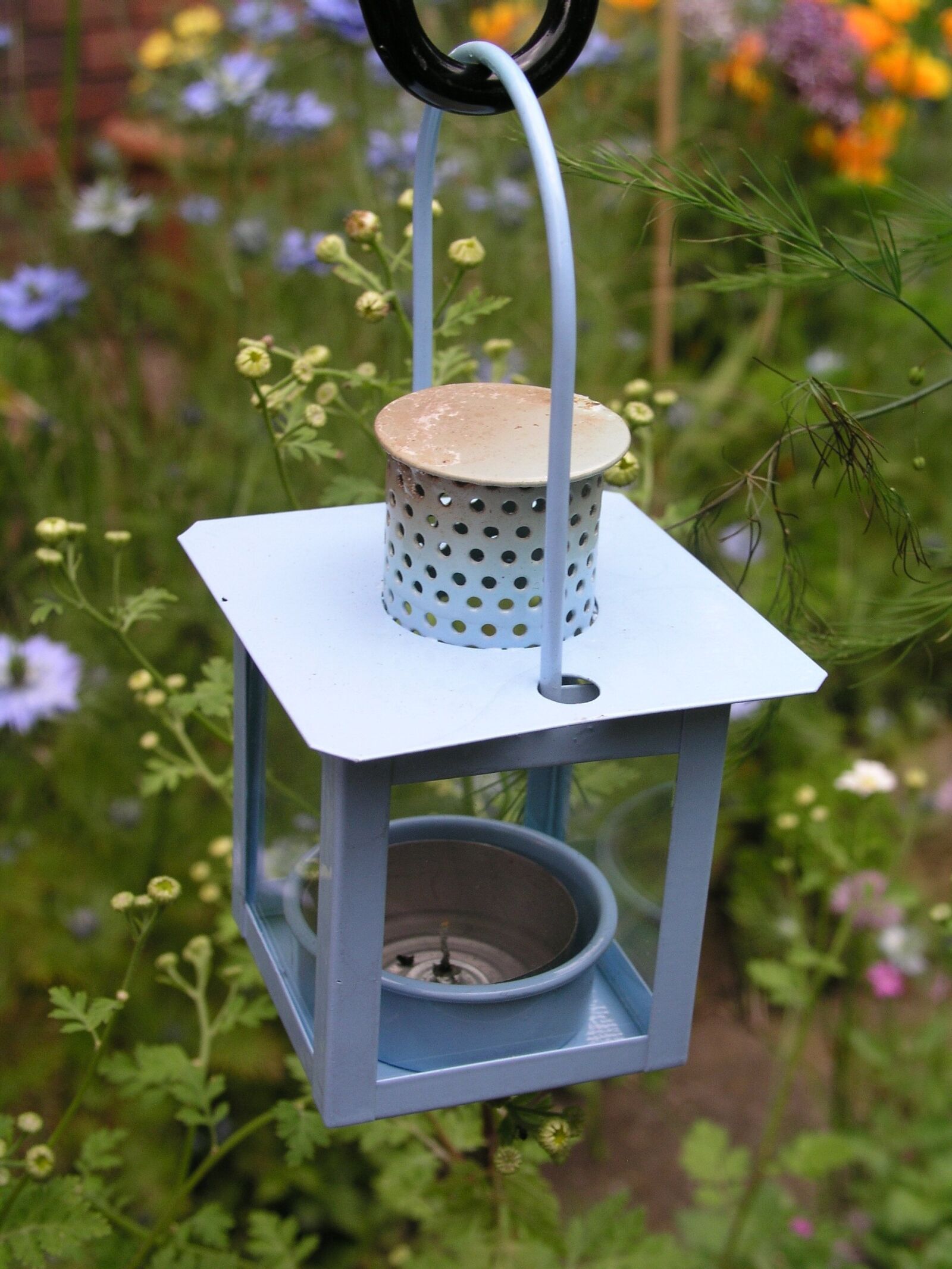 Olympus C5050Z sample photo. Lamp, garden, candle holder photography