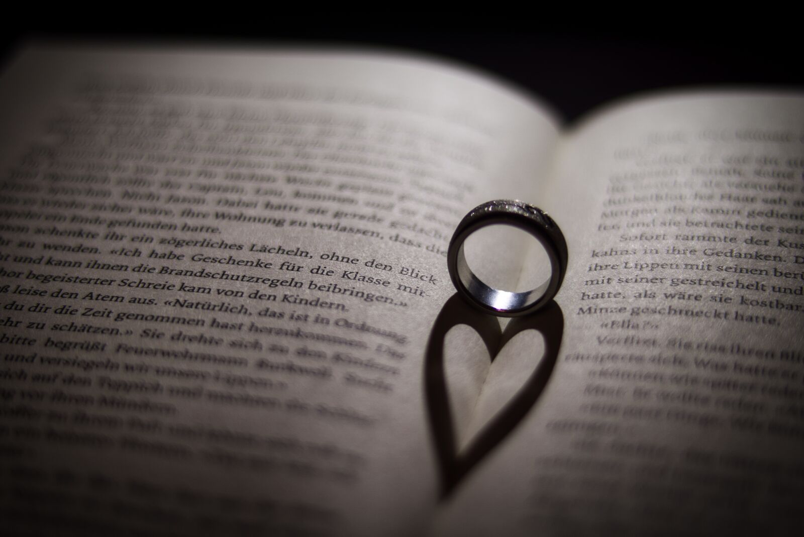 Sony DT 50mm F1.8 SAM sample photo. Ring, book, shadow photography