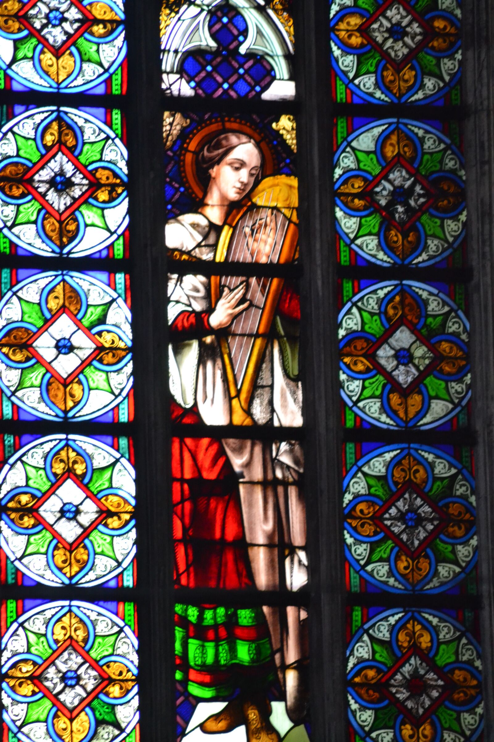 Nikon D3100 sample photo. Stained glass, window, church photography