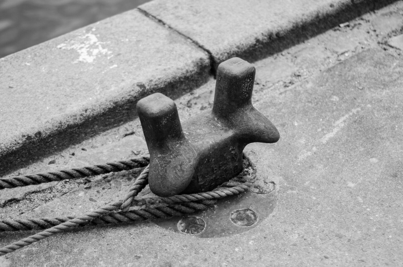 Nikon D7000 sample photo. Bulwark, ropes, metal photography