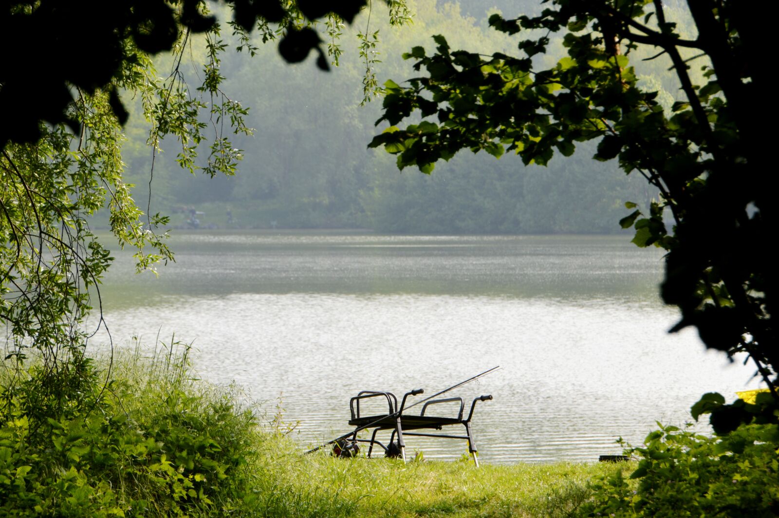 Nikon D3200 sample photo. Fishing, pond, fishing equipment photography
