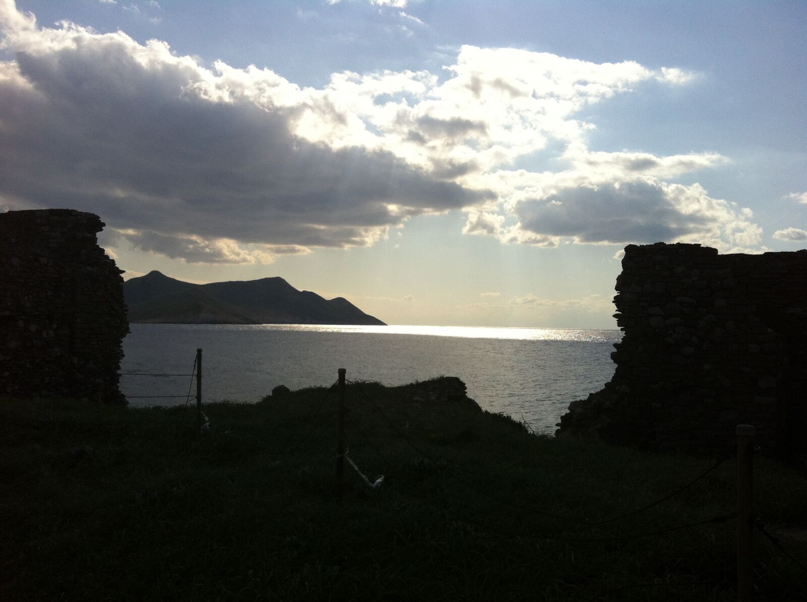 Apple iPhone 4 sample photo. Greece, sunset, sea photography