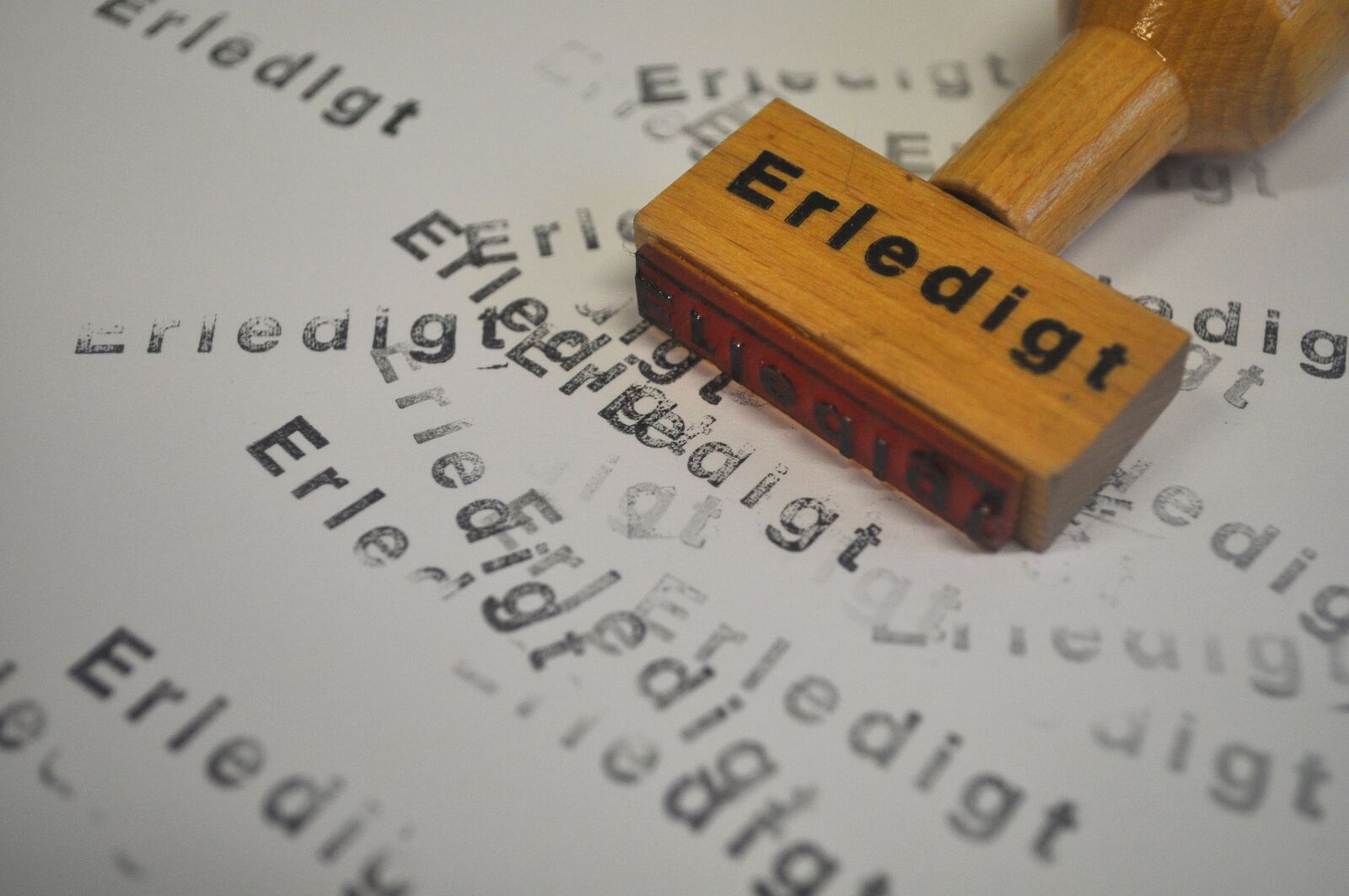 Nikon D5000 sample photo. Stamp, done, letters photography