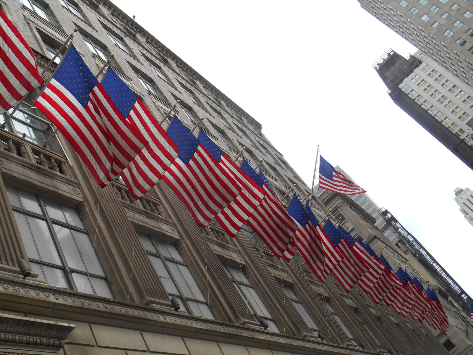 Nikon Coolpix S3500 sample photo. American, flags, new, york photography