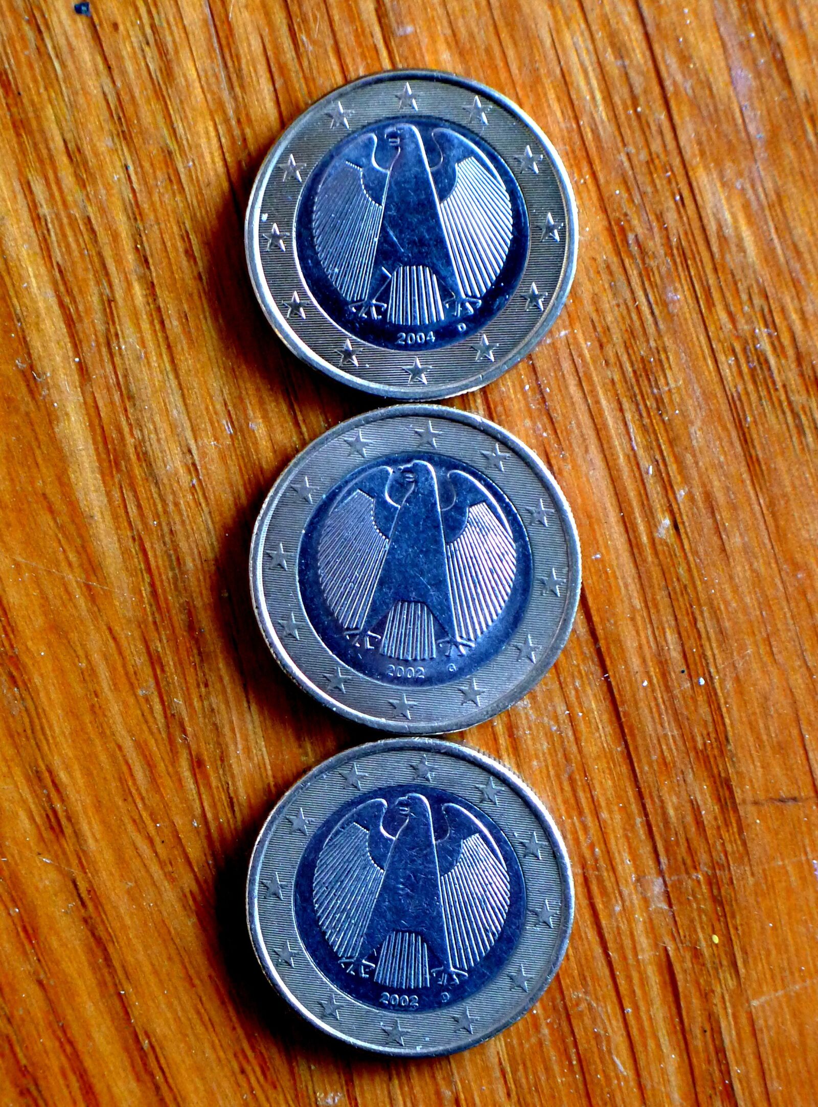 Panasonic Lumix DMC-LX5 sample photo. Euro coins, 2 euro, coins photography