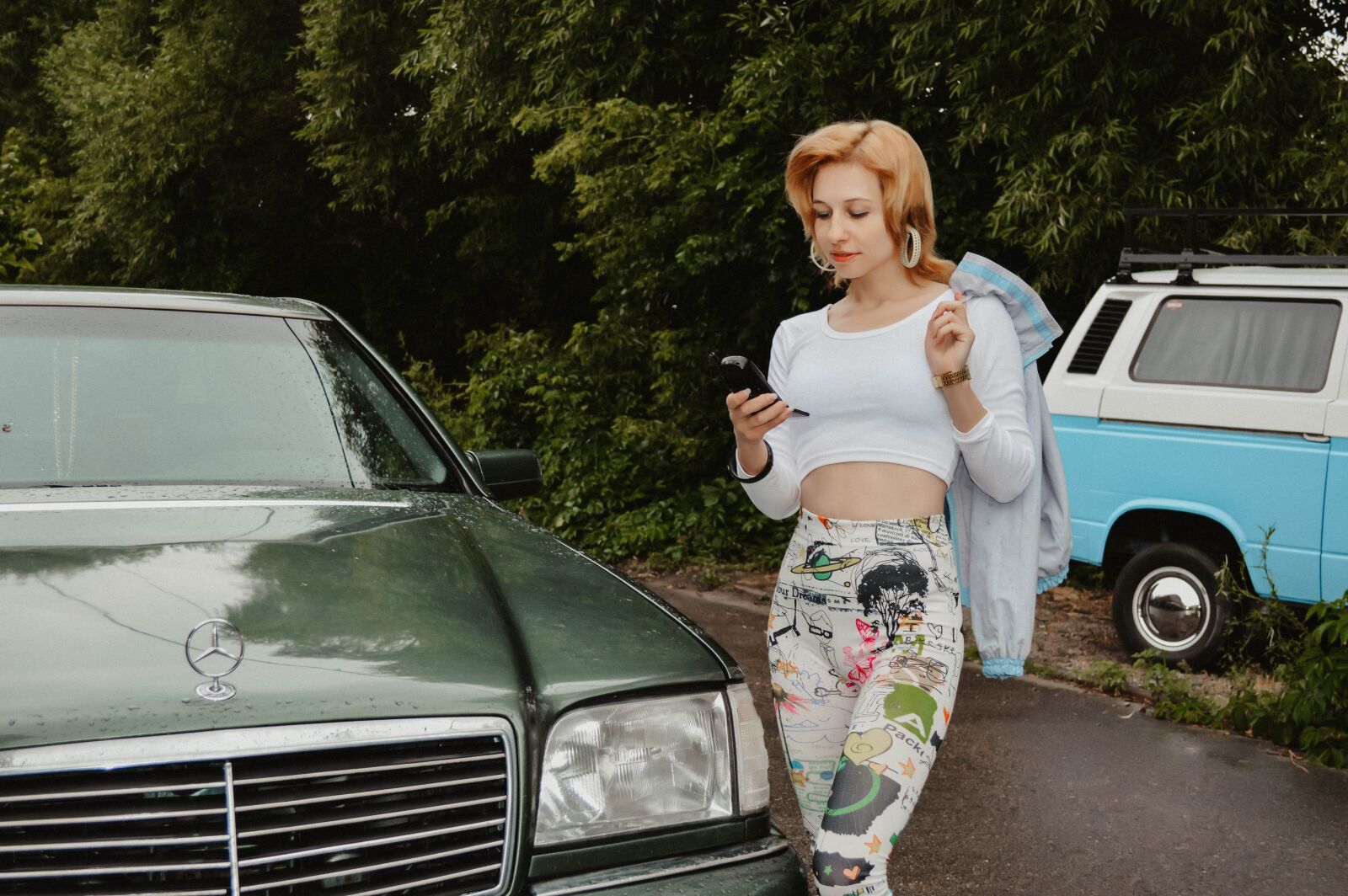 Nikon D3200 sample photo. Mercedes, 90s, hood photography