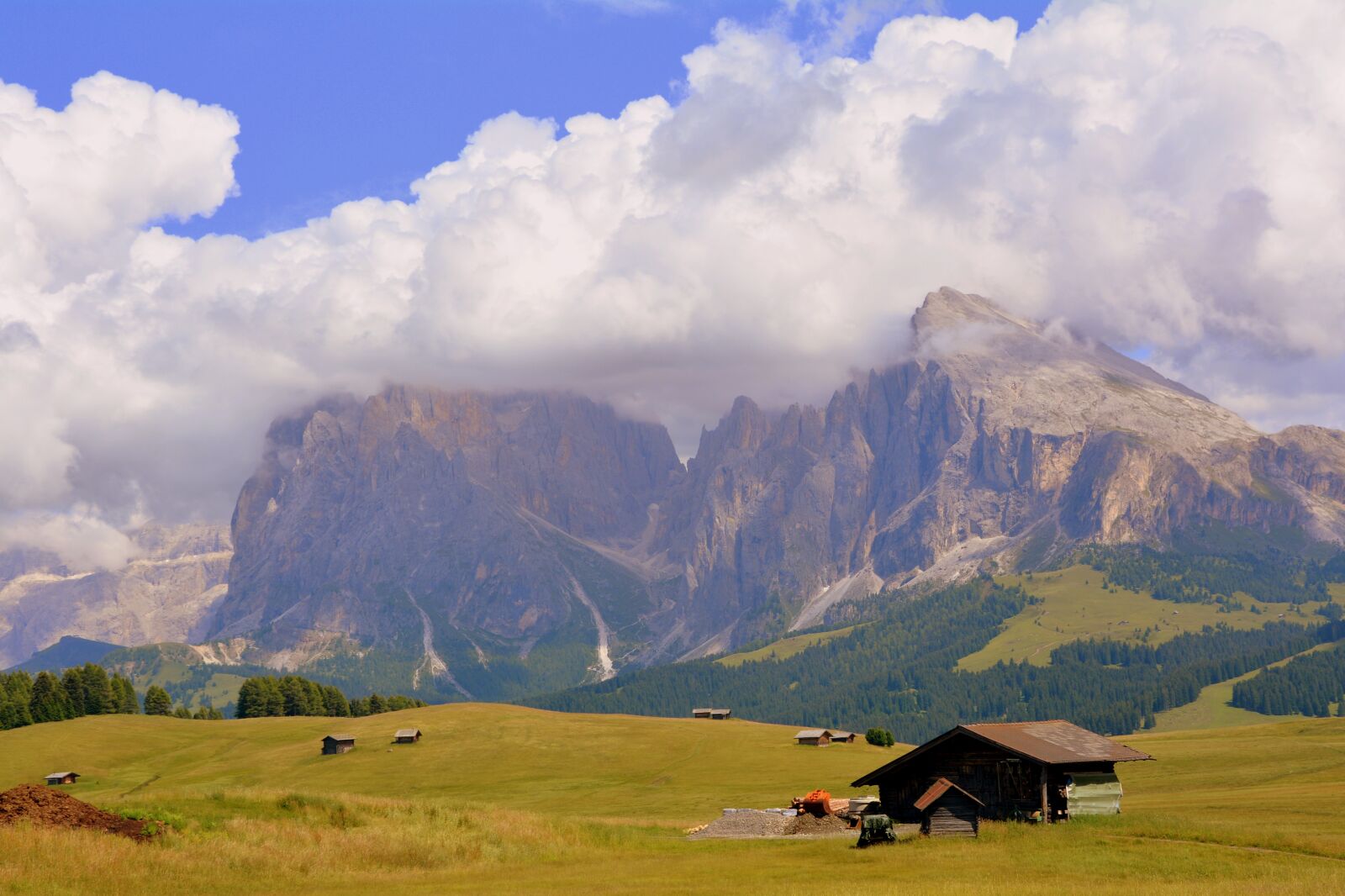 Nikon D7100 sample photo. Alm, house, dolomites photography