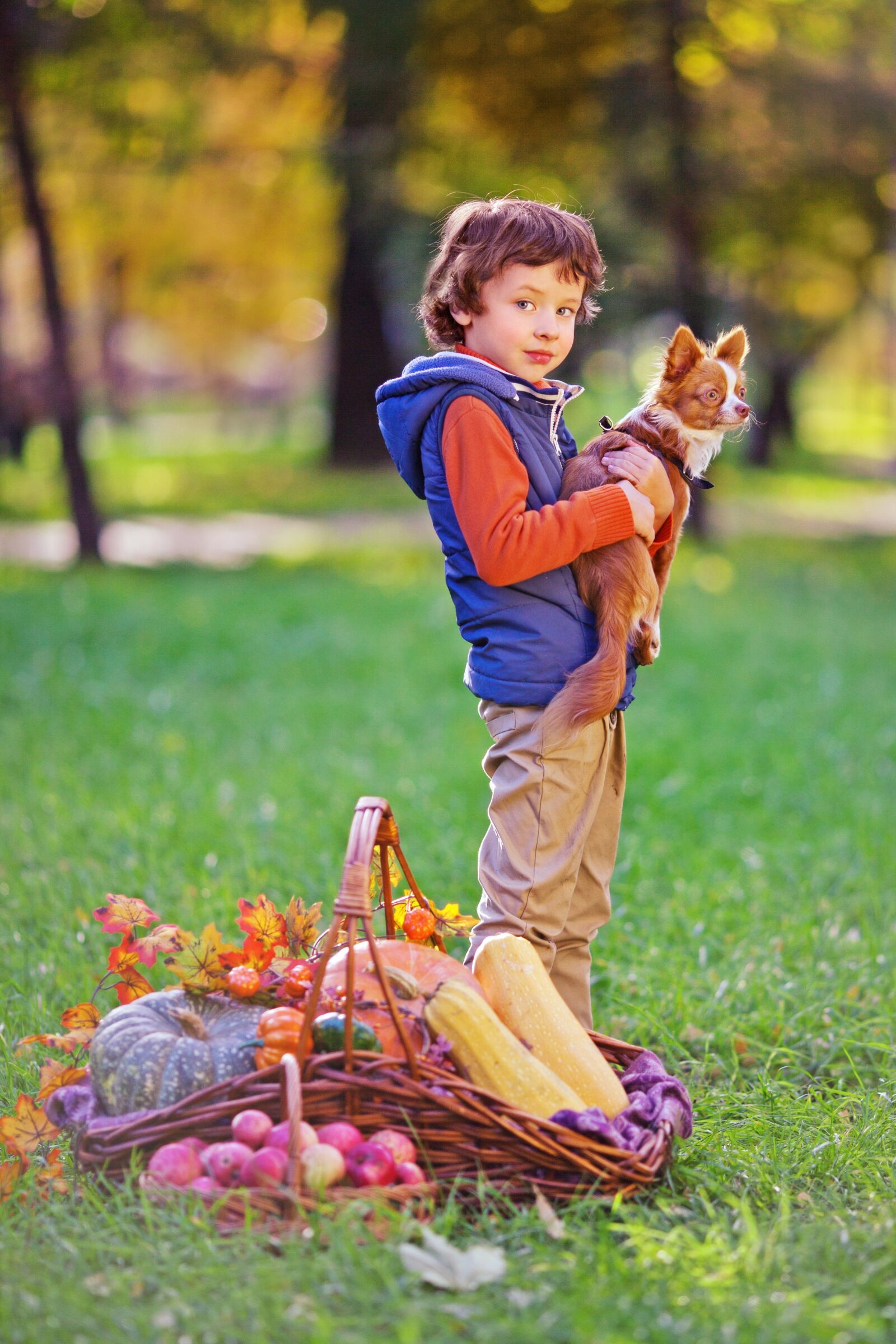 Canon EOS 5D Mark II sample photo. Boy, forest, dog photography