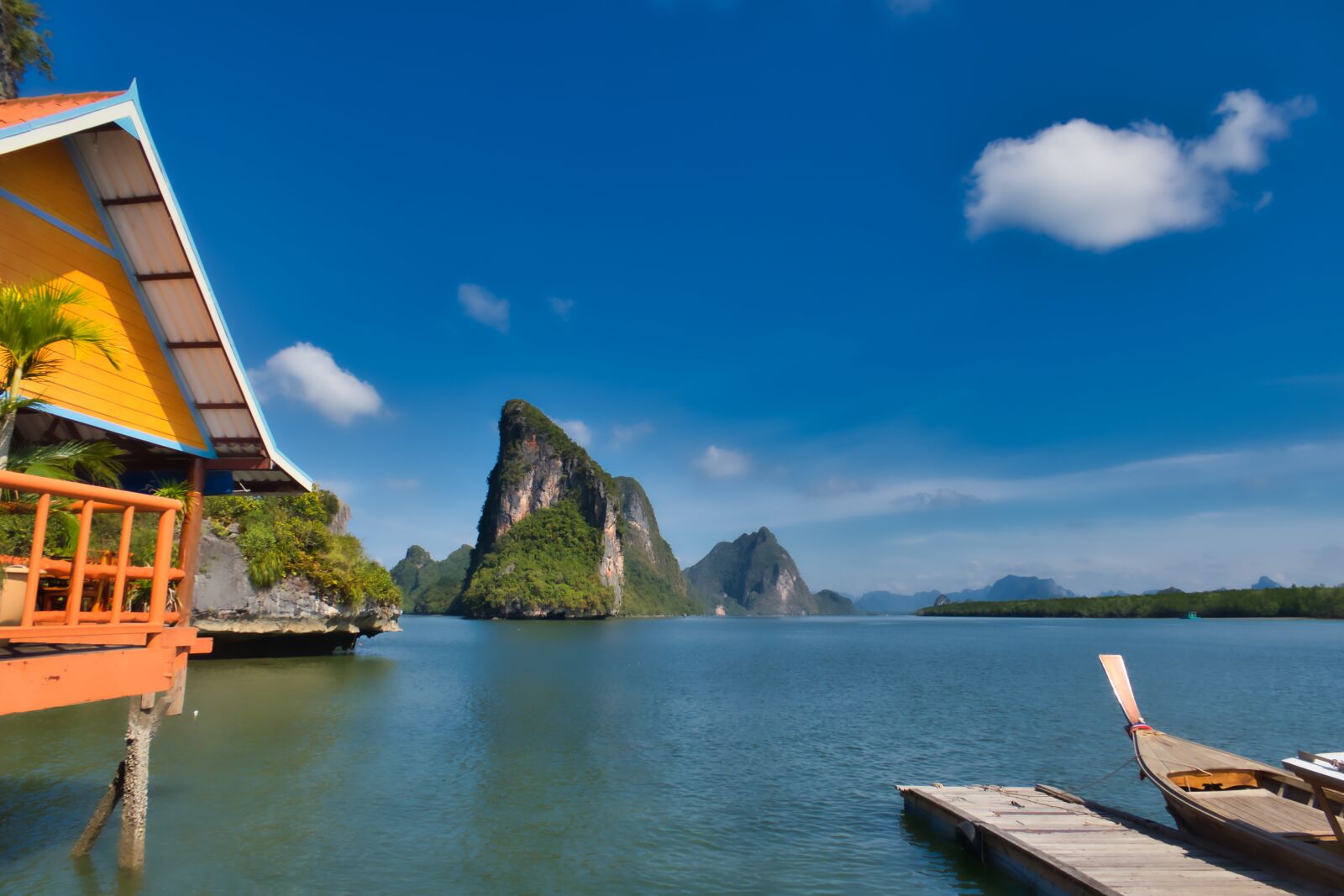 Canon PowerShot G3 X sample photo. Koh panji, rock, house photography